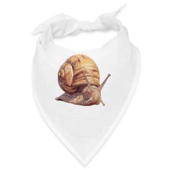 Schnecken Schnecke - Bandana - Weiß - Vorne