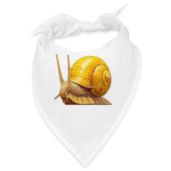 Schnecken Schnecke - Bandana - Weiß - Vorne