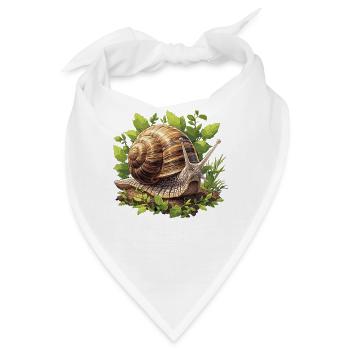 Schnecken Schnecke - Bandana - Weiß - Vorne