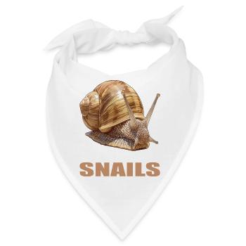 Schnecken Schnecke - Bandana - Weiß - Vorne