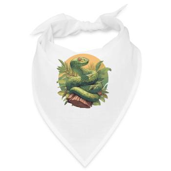 Schlangen Schlange - Bandana - Weiß - Vorne