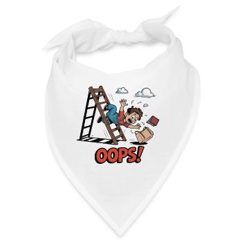 TREPPE RUNTER, HOPPLA - Bandana - Weiß - Vorne