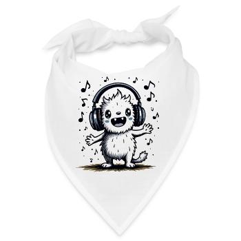Süßes Monster Ungeheuer Spruch Zitat - Bandana - Weiß - Vorne