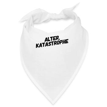 Alter Katastrophe auf der Baustelle - Bandana - Weiß - Vorne