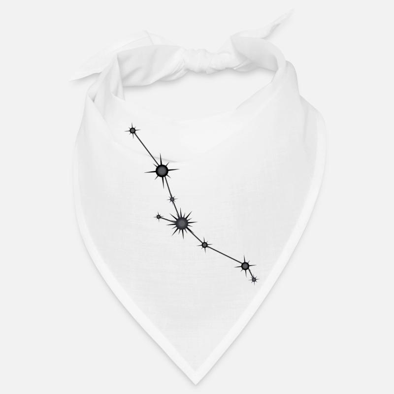 Stier Stern Sternbild Sternzeichen Schwarz & Grau Bandana