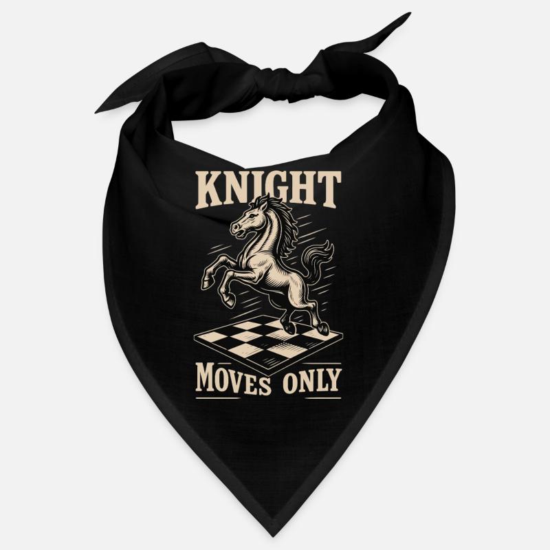 Knight Moves Only Chess Player Board Game Bandana