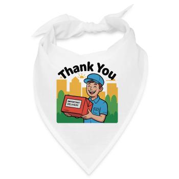 POSTBOTE - Bandana - Weiß - Vorne