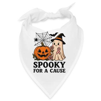 Gruselig für einen guten Zweck – Cute Ghost Support - Bandana - Weiß - Vorne