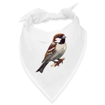 Spatzen Spatz - Bandana - Weiß - Vorne