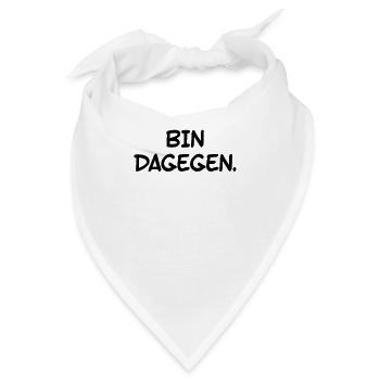 Ich bin dagegen - Pessimistisches fun - Bandana - Weiß - Vorne