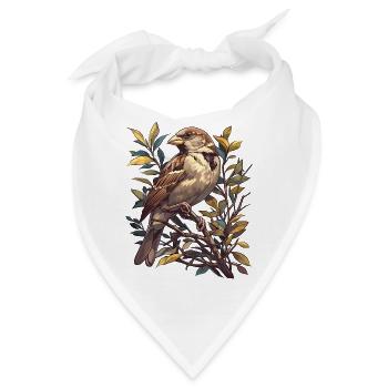 Spatzen Spatz - Bandana - Weiß - Vorne