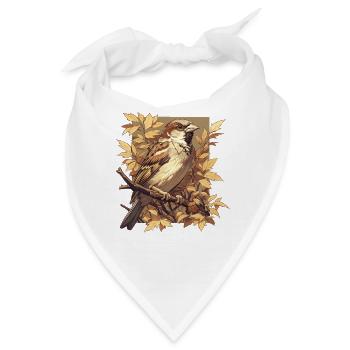 Spatzen Spatz - Bandana - Weiß - Vorne