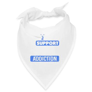 I Work To Support My Devon Rex Obsession Humor - Bandana - Weiß - Vorne