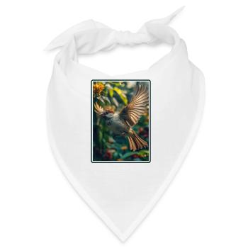 Spatzen Spatz - Bandana - Weiß - Vorne