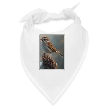 Spatzen Spatz - Bandana - Weiß - Vorne