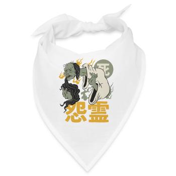 Japanischer Dämon - Bandana - Weiß - Vorne