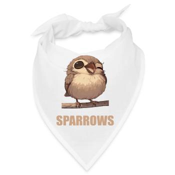 Spatzen Spatz - Bandana - Weiß - Vorne
