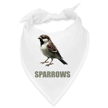 Spatzen Spatz - Bandana - Weiß - Vorne