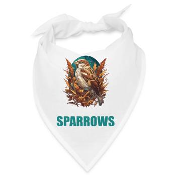 Spatzen Spatz - Bandana - Weiß - Vorne