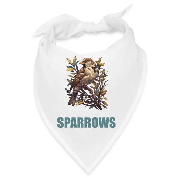Spatzen Spatz - Bandana - Weiß - Vorne