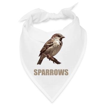 Spatzen Spatz - Bandana - Weiß - Vorne