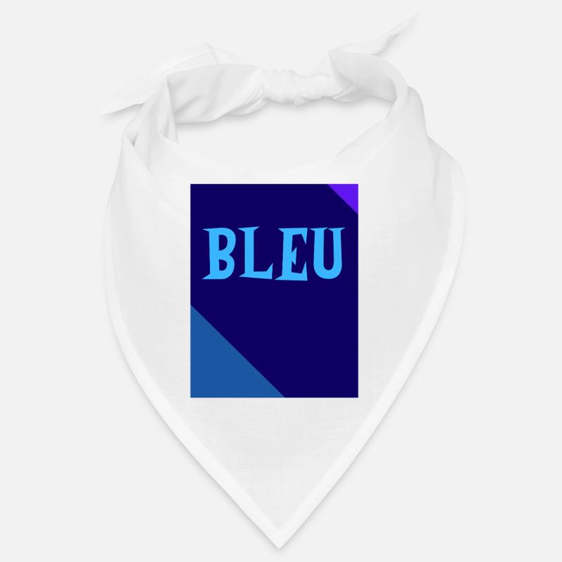 BLEU Tableau Rectangle Triangles Bandana