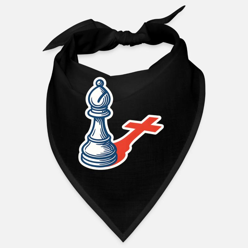 Schachspieler Lustiger Läufer Schatten Design Bandana