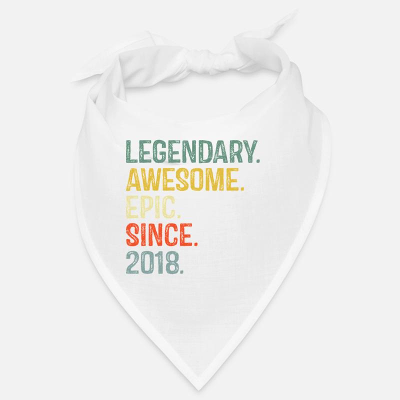 Bold Retro Rainbow Text Design Bandana