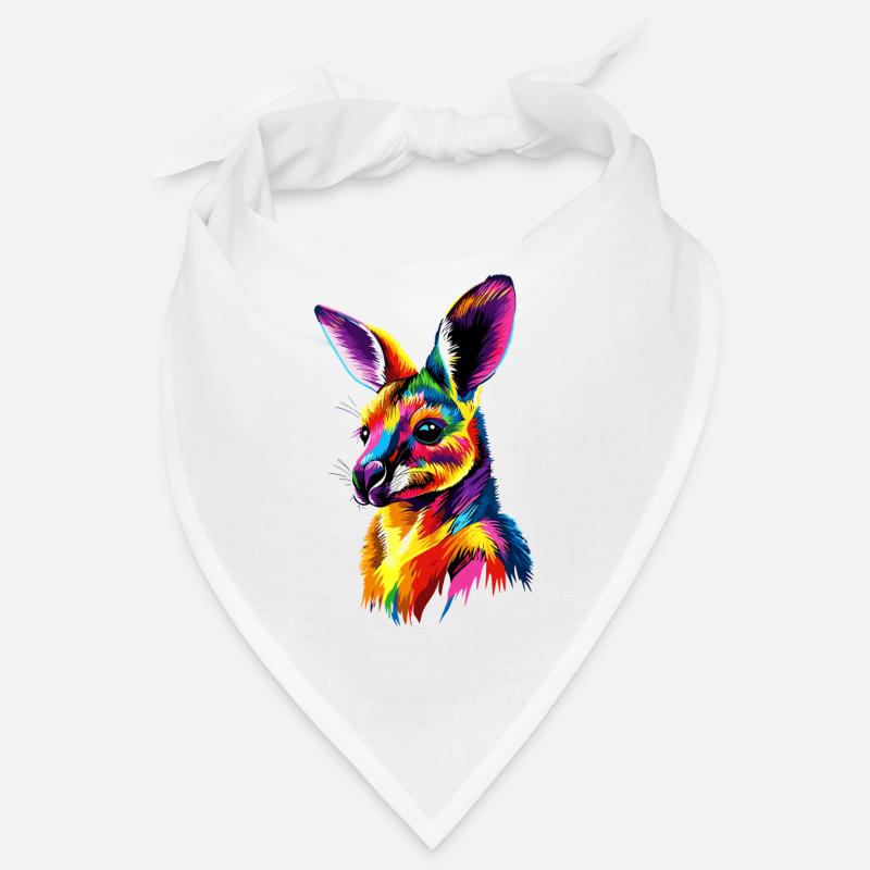 Wallaby Australien Outback Wildes Süßes Känguru Bandana
