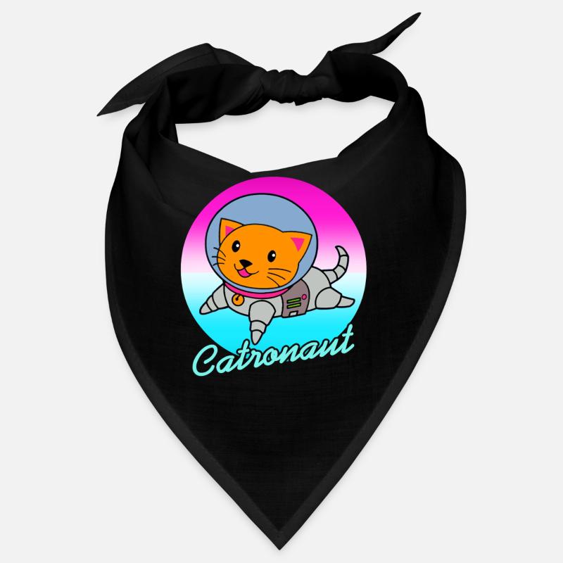 Catronaut Space Cat Mignon Astronaute Humour Bandana