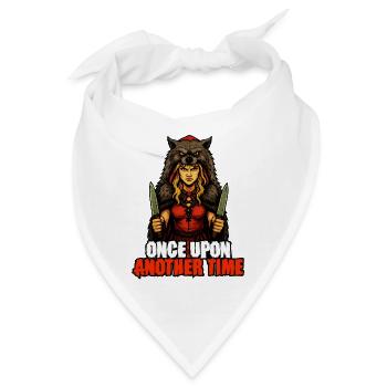 Es war einmal – Rotkäppchen – Humor - Bandana - Weiß - Vorne