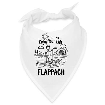 Enjoy Your Life - Flappach SUP-Spaß - Bandana - Weiß - Vorne