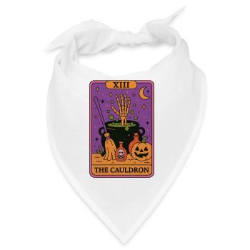 XIII Halloween Tarotkarte Der Kessel - Bandana - Weiß - Vorne