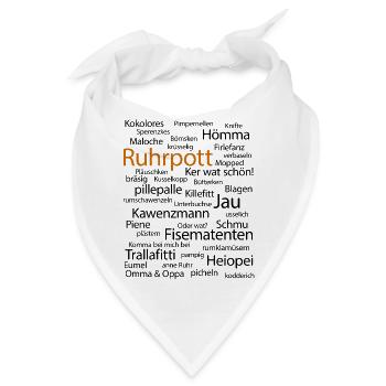 Ruhrpott Sprache Dortmund Bochum Hömma Ruhrdeutsch - Bandana - Weiß - Vorne