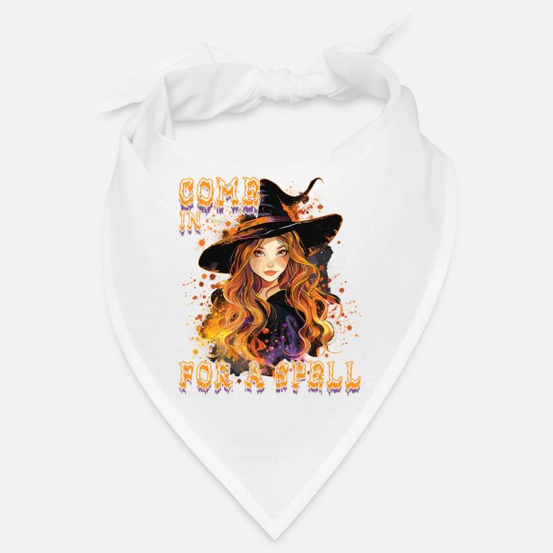 Spooky Pin-up Witch Halloween Bandana