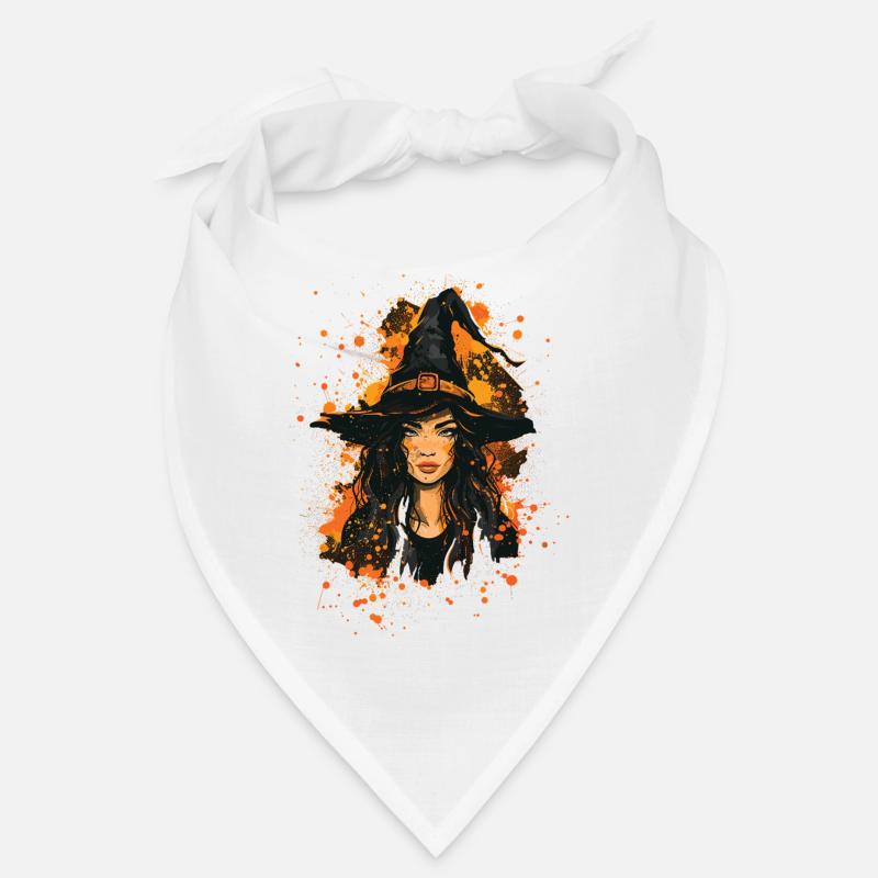 Spooky Pin-up Witch Halloween Bandana