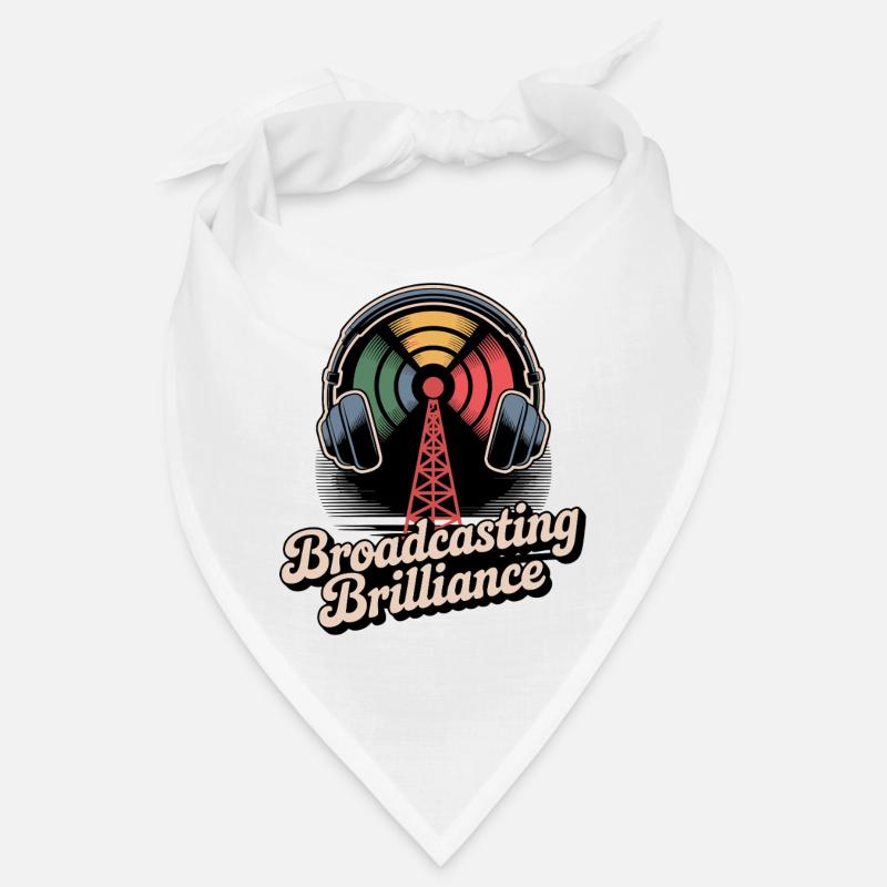 Broadcasting Brilliance Retro Design Bandana