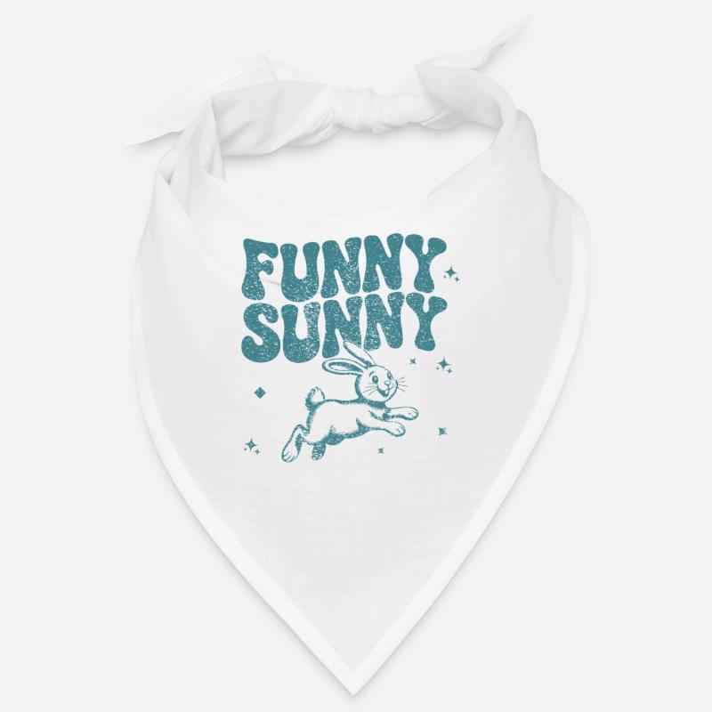 Verspieltes Hasen-Comic-Design Bandana