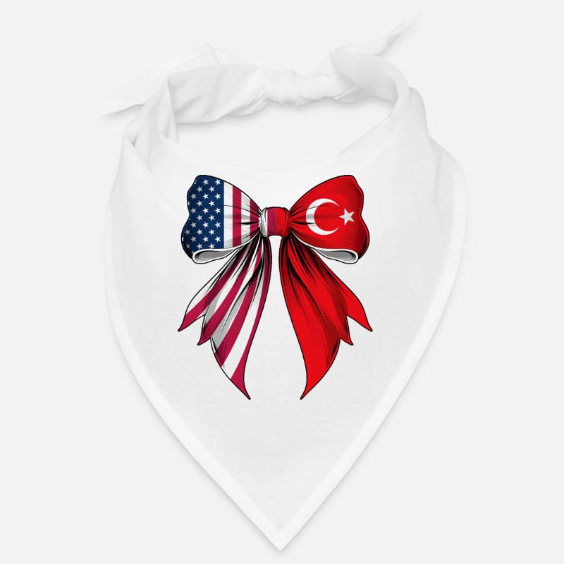 Coquette Bow Turkey Roots Heritage Turk Pride Semi Bandana