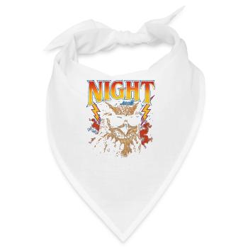 Nachteule Lustige Eulenliebhaberin Nachteule - Bandana - Weiß - Vorne