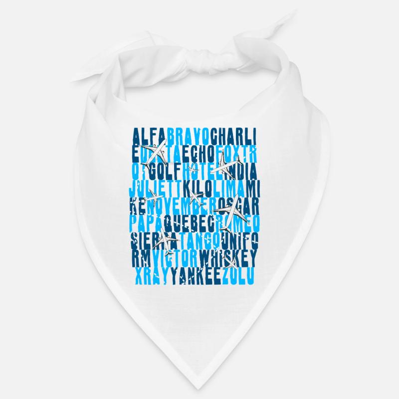 Pilot Aviation Alphabet Air Traffic Controller Airplane Bandana