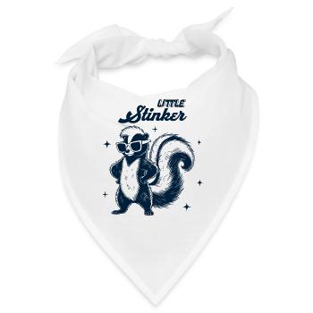 Little Stinker - Süßes Stinktier - Bandana - Weiß - Vorne