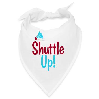 Badminton Shuttle Up - Federball - Bandana - Weiß - Vorne