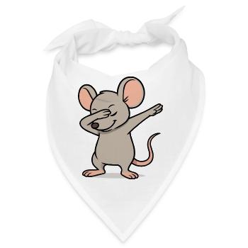maus-dabbing - Bandana - Weiß - Vorne