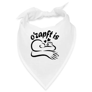 Baby Trinken Stillen Mama O'zapft is - Bandana - Weiß - Vorne