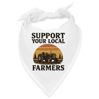Ländliche Unterstützung für Landwirte - Bandana - Weiß - Vorne