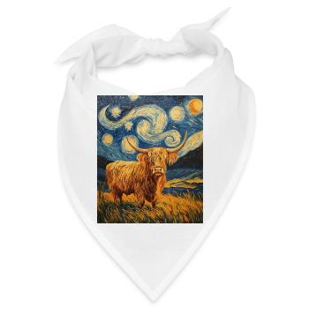 Highland Cow - Bandana - Weiß - Vorne