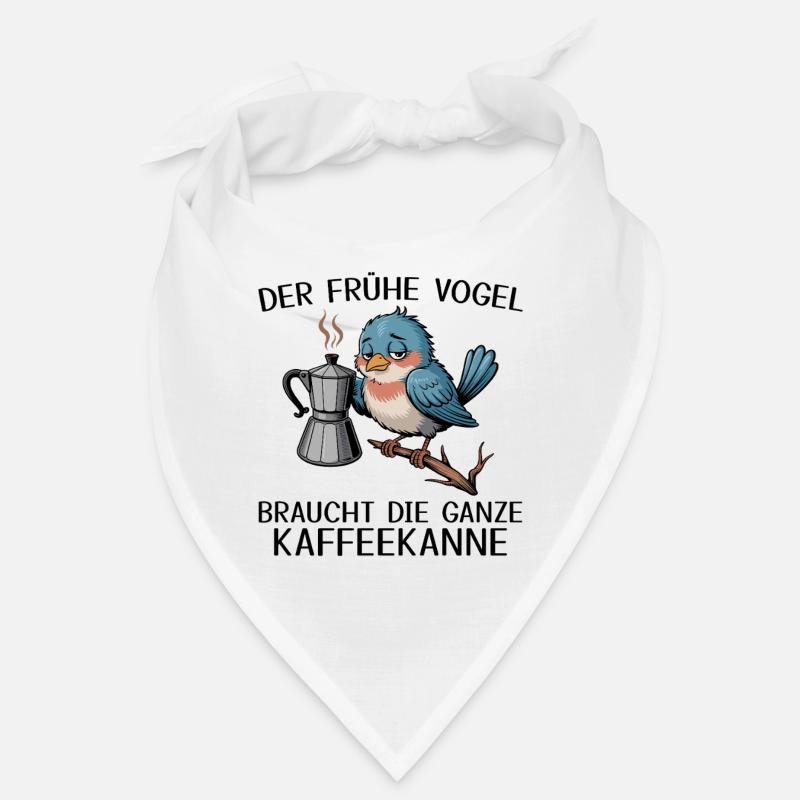 The early bird needs the whole coffee pot Bandana