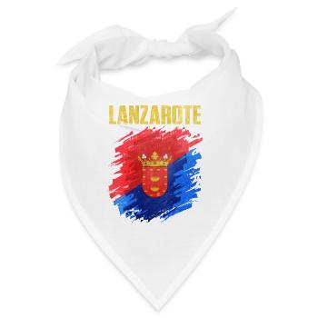 Lanzarote Inselwappen Design - Bandana - Weiß - Vorne