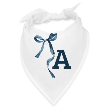 Monogramm Geschenkidee - Bandana - Weiß - Vorne